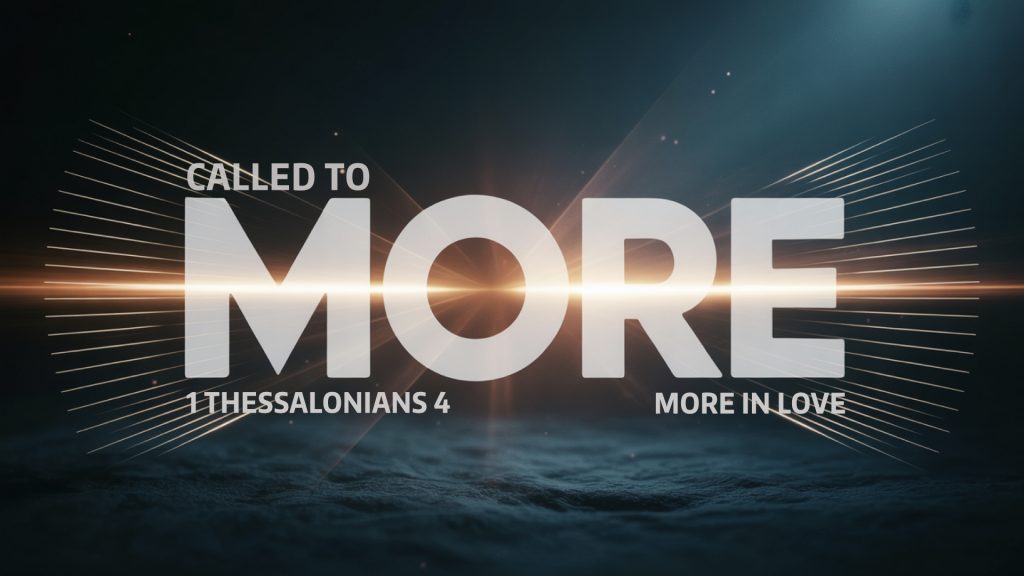 More In Love (1 Thessalonians 4:9-12)