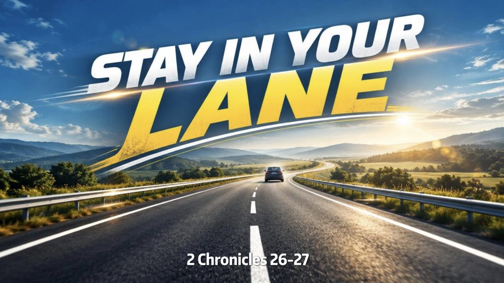 Stay In Your Lane (2 Chronicles 26-27)